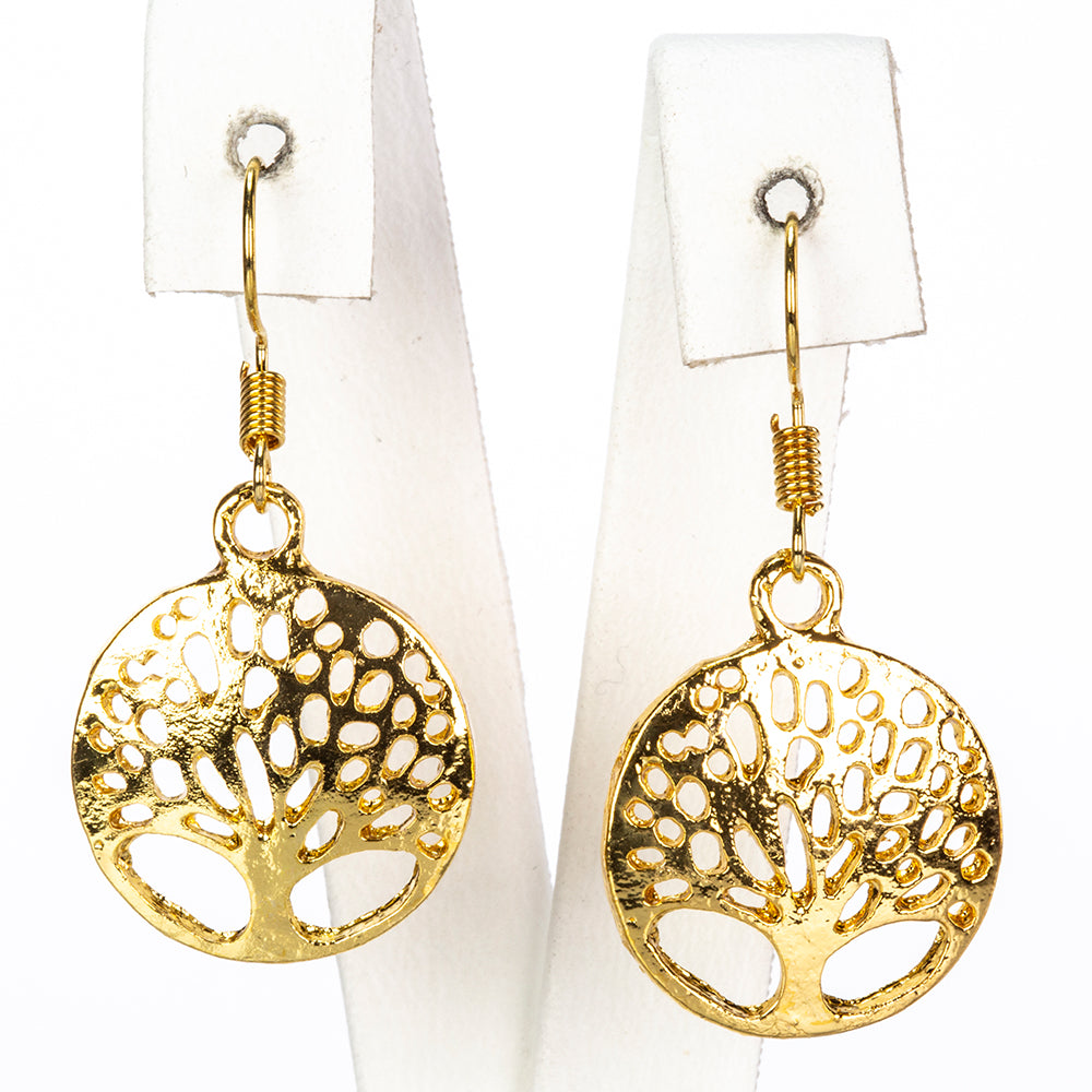 Uhr aus goldplattierter Legierung mit weißem Emporia® Kristall 9 