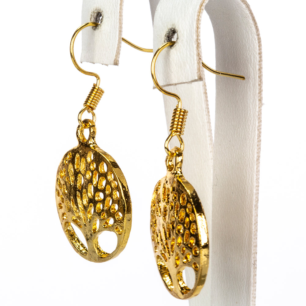 Uhr aus goldplattierter Legierung mit weißem Emporia® Kristall 10 