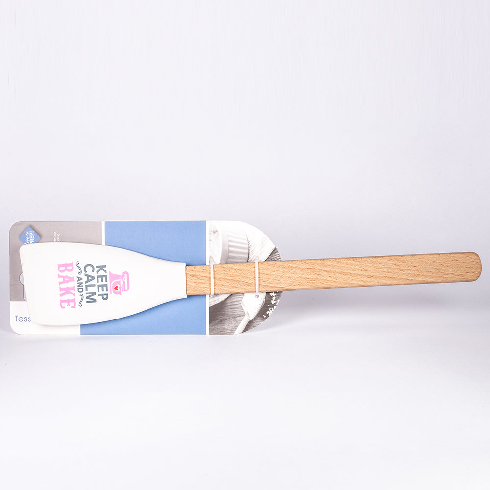 "Keep Calm and Bake" Spatel mit Holzgriff 3 