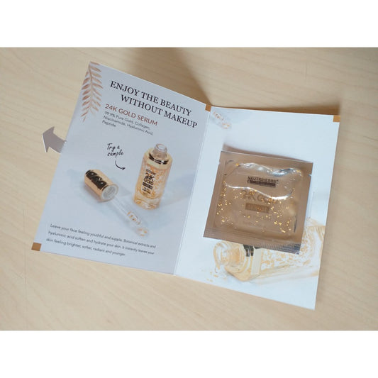 Goldenes Serum zur Gesichtsverjüngung mit Hyaluronsäure und Kollagen, 2 ml