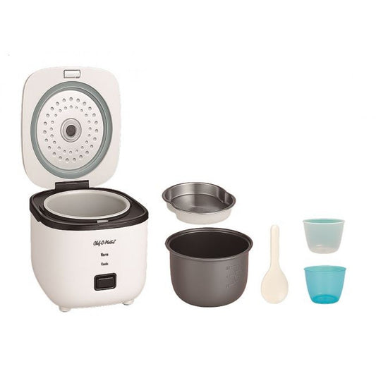 Chef-O-Matic Cooker kompakter Reiskocher und Dampfgarer