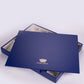 "Classic Royal Blue Velvet" Stapelbares Schmuckkästchen aus Samt mit Deckel, blau