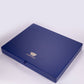 "Classic Royal Blue Velvet" Stapelbares Schmuckkästchen aus Samt mit Deckel, blau