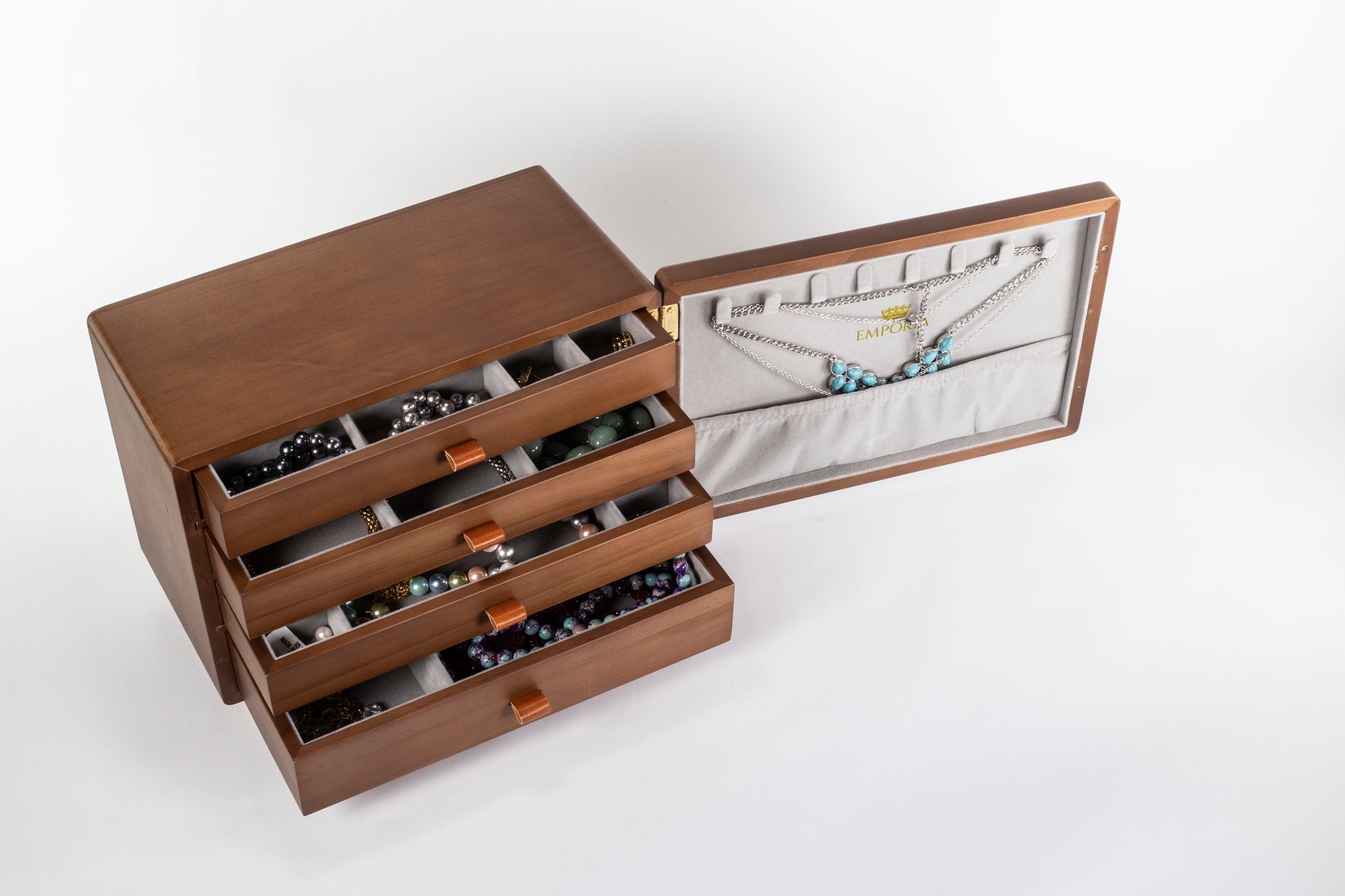 Emporia Mini-Schmuckkommode mit mehreren Schubladen 8 