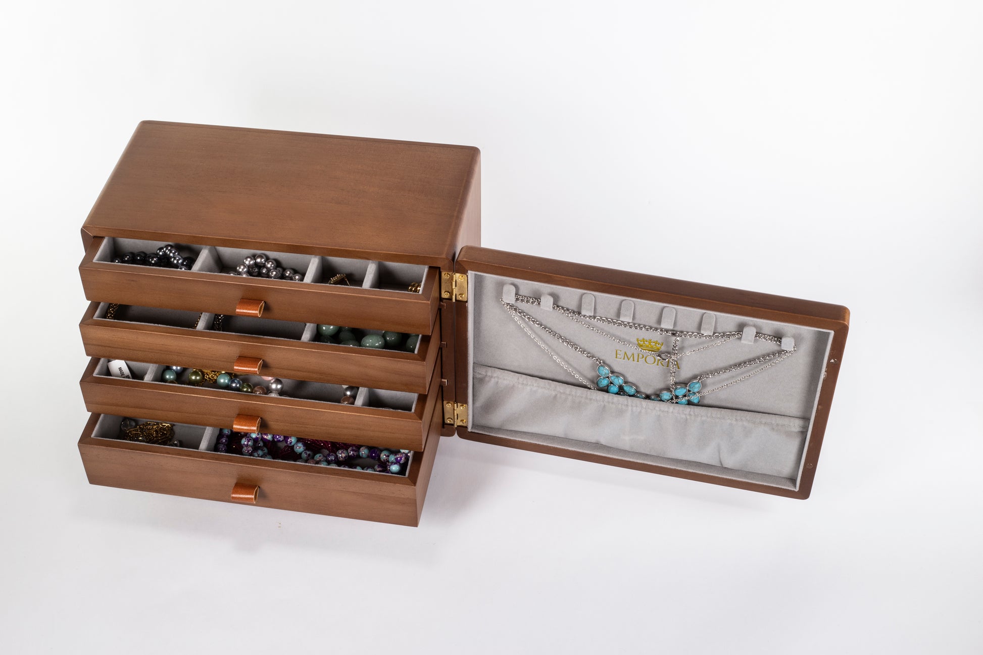 Emporia Mini-Schmuckkommode mit mehreren Schubladen 10 