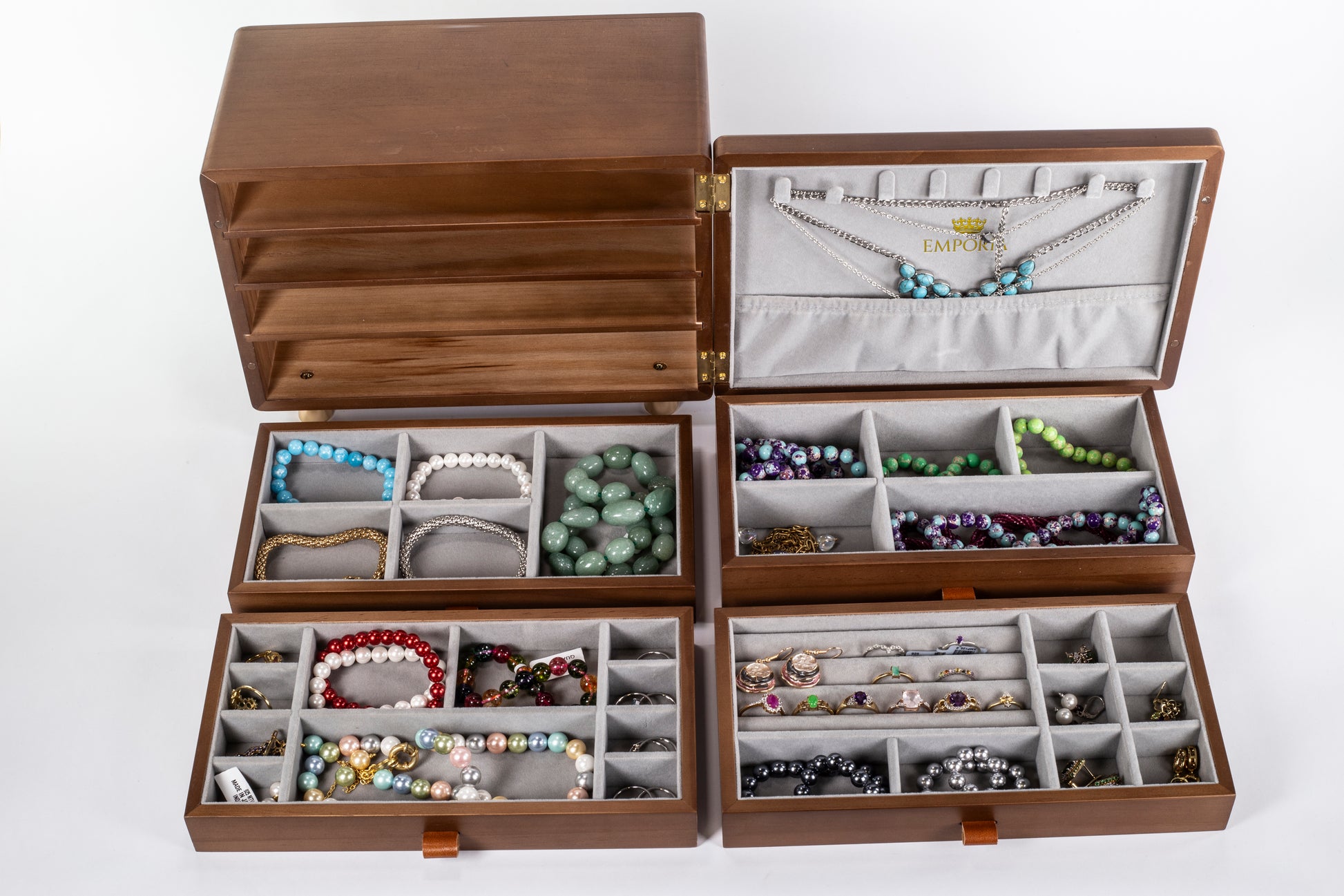 Emporia Mini-Schmuckkommode mit mehreren Schubladen 11 