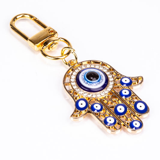 Talisman aus goldplattierter Legierung mit Emaille