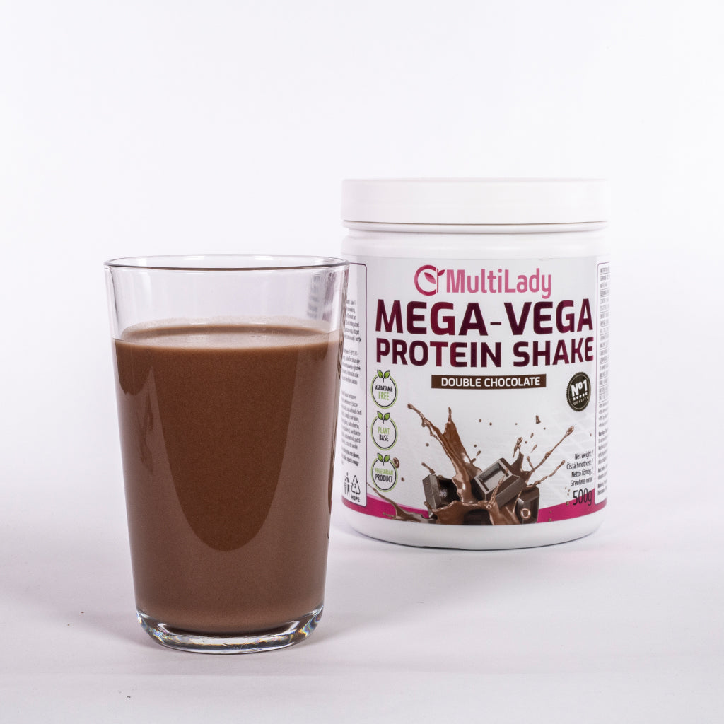 ML Mega Vega Eiweißshake, Geschmacksrichtung: Doppel-Schokolade 5 