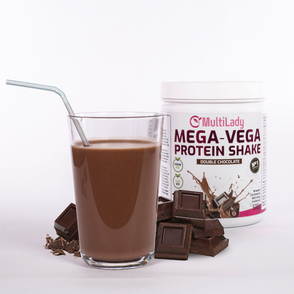 ML Mega Vega Eiweißshake, Geschmacksrichtung: Doppel-Schokolade 1 