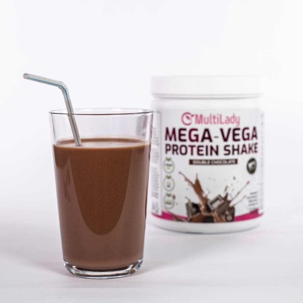 ML Mega Vega Eiweißshake, Geschmacksrichtung: Doppel-Schokolade 6 
