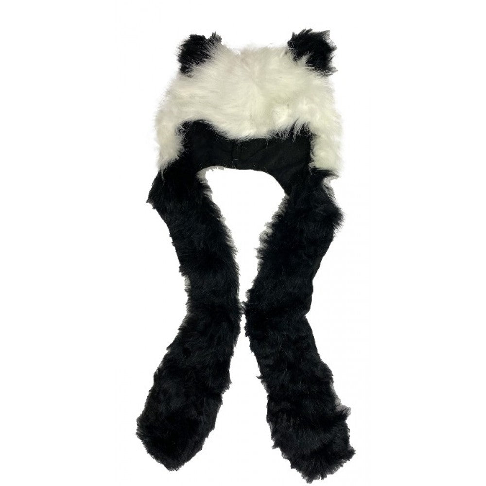 Panda design Mütze und Schal 2in1 mit extra Taschen, 29 cm x 20 cm 1 