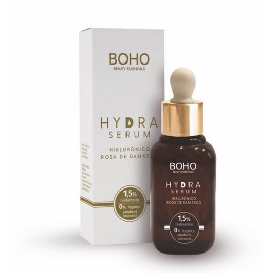 BOHO HydraSerum Gesichtsserum mit Hyaluronsäure mit 4 unterschiedlichen Molekülgrößen, 30ml