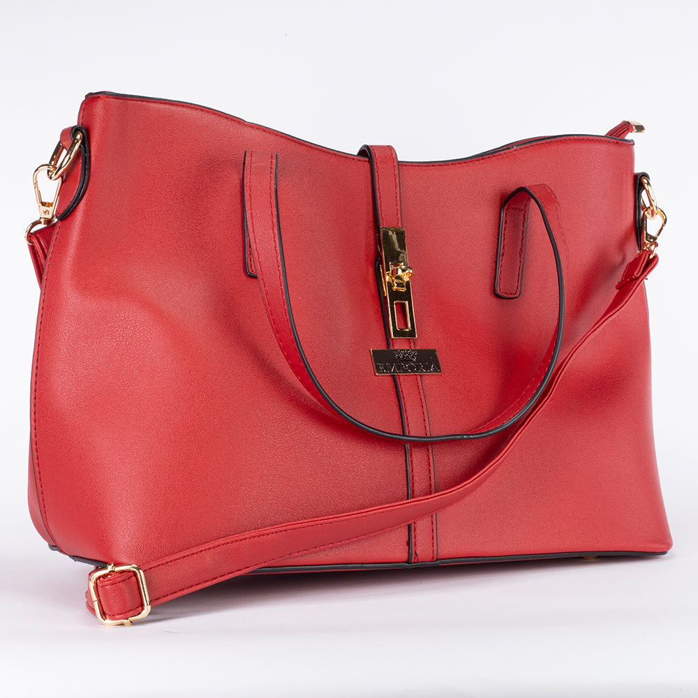 Emporia Winter Collection "RED FATE" bag set, PU leather, 5pcs set, red 3 