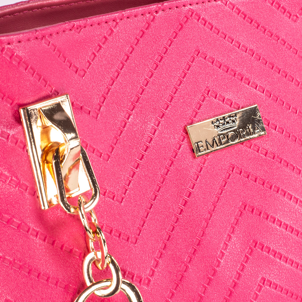 Emporia 2024 Sommerkollektion - "Tropisch", 6-teiliges Taschenset; pink