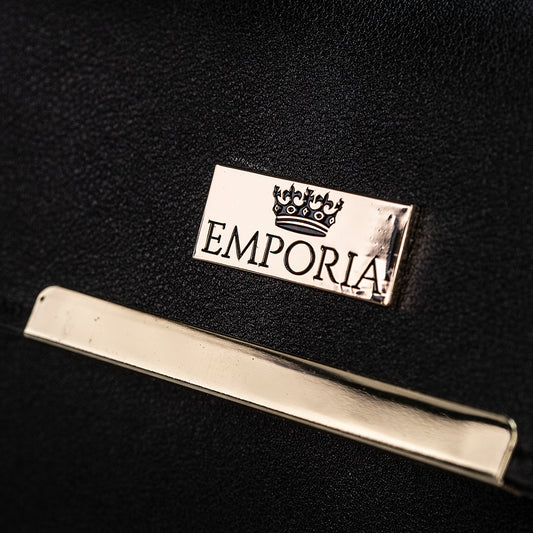 Emporia 2025 Frühjahrskollektion - „Dunkler Samt“, 3-teiliges Taschenset; schwarz