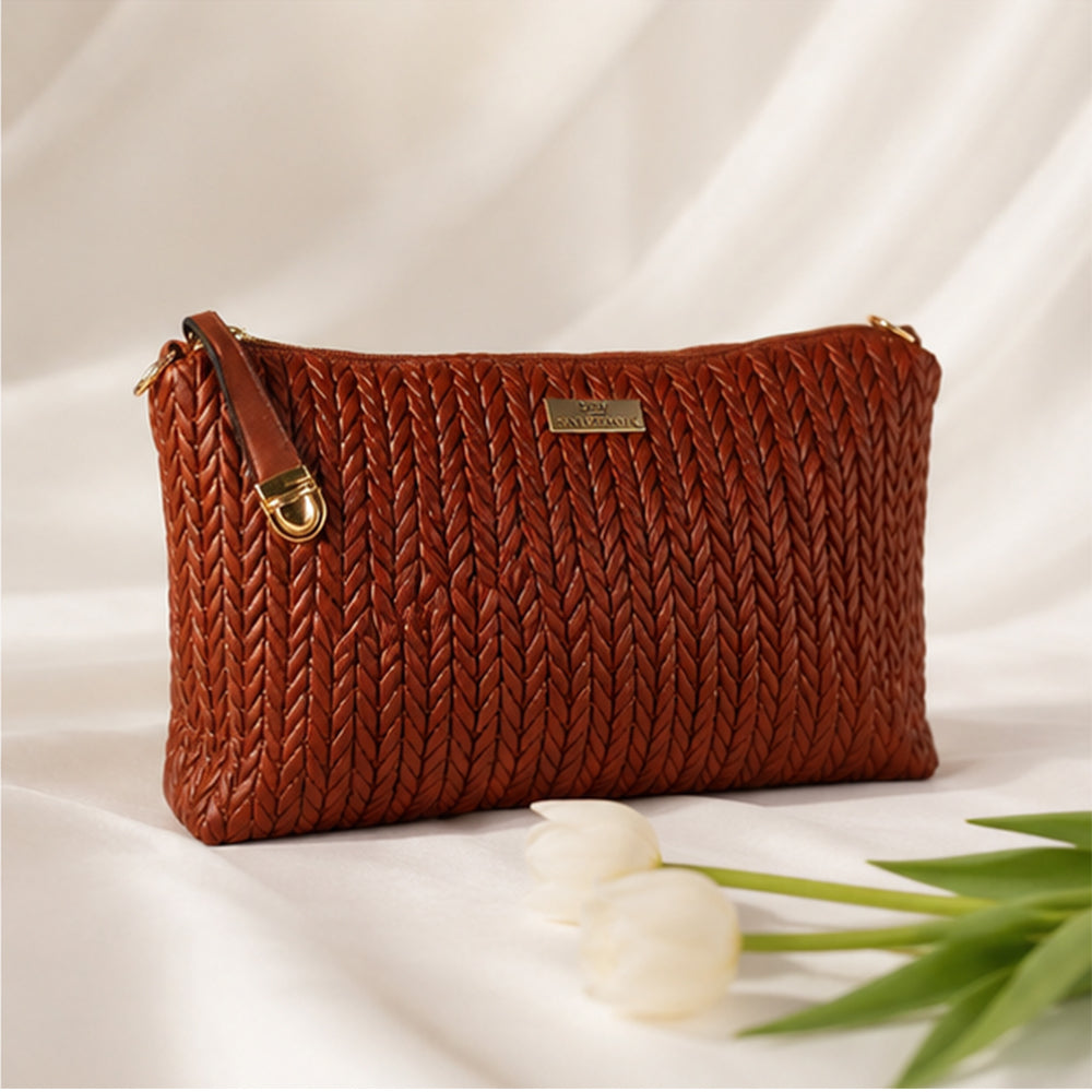Emporia Frühjahrskollektion 2026 – „Choco Lux“, 6-teiliges Taschenset; PU-Leder, Braun