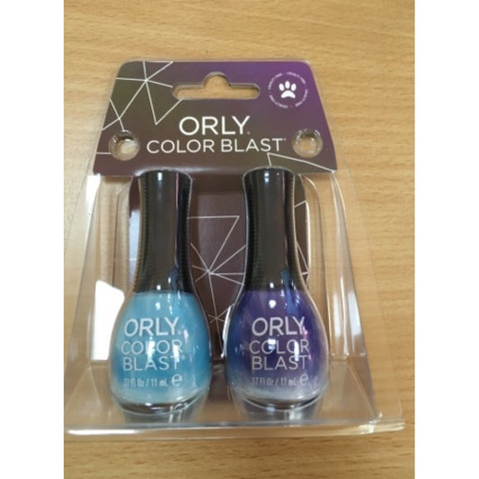 Lila und Himmelblau Orly Color Blast Nagellack - 1+1 GESCHENK - 2 x 11 ml