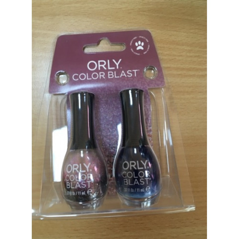 Pflaume und Ozeanblau Orly Color Blast Nagellack - 1+1 GESCHENK - 2 x 11 ml 1 