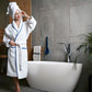 Emporia Cotton Luxury Bathrobe, 100% Cotton, 350GSM, White