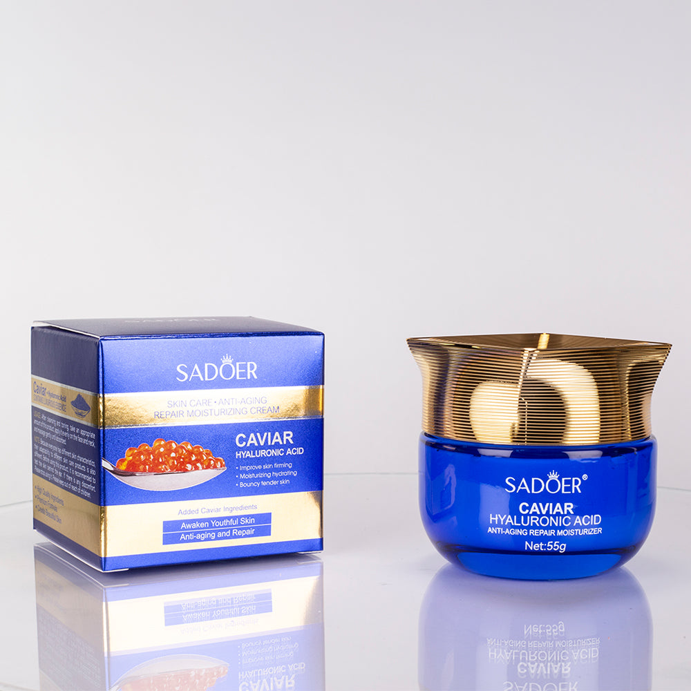 SADOER Anti-Aging- und regenerierende Gesichtscreme mit Kaviar und Hyaluronsäure