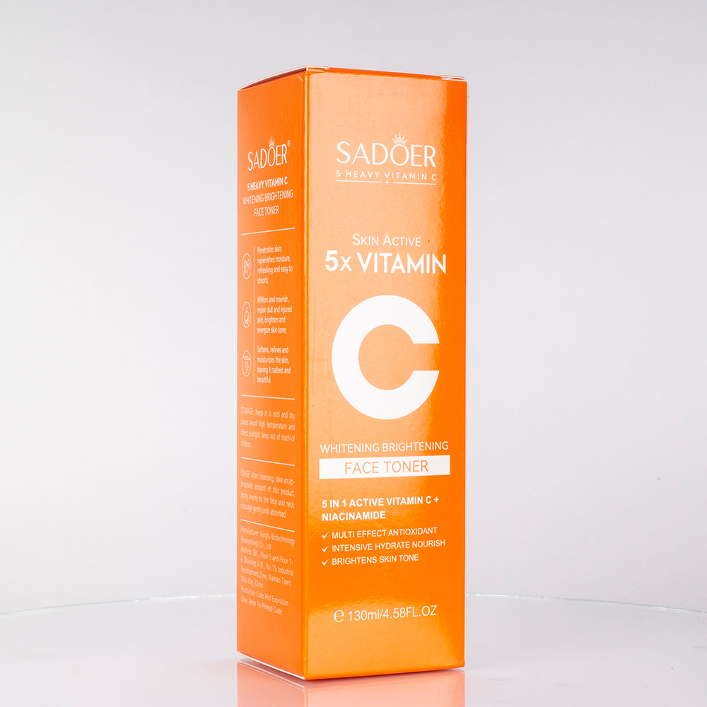 SADOER Gesichtstoner mit 5-fach Vitamin C, feuchtigkeitsspendend und hautbildausgleichend 3 
