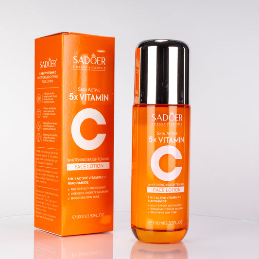 SADOER Gesichts-Lotion mit 5-fach Vitamin C, straffend und feuchtigkeitsspendend