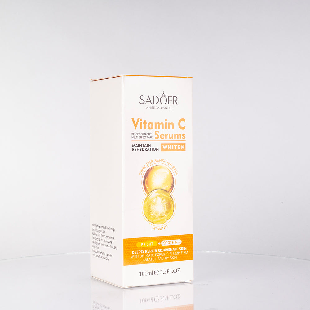 SADOER feuchtigkeitsspendendes und hautbildausgleichendes Gesichtsserum mit Vitamin C 3 