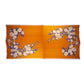 Seidenschal, 90 cm x 180 cm, wahre Liebesblume, orange, 100% Seide