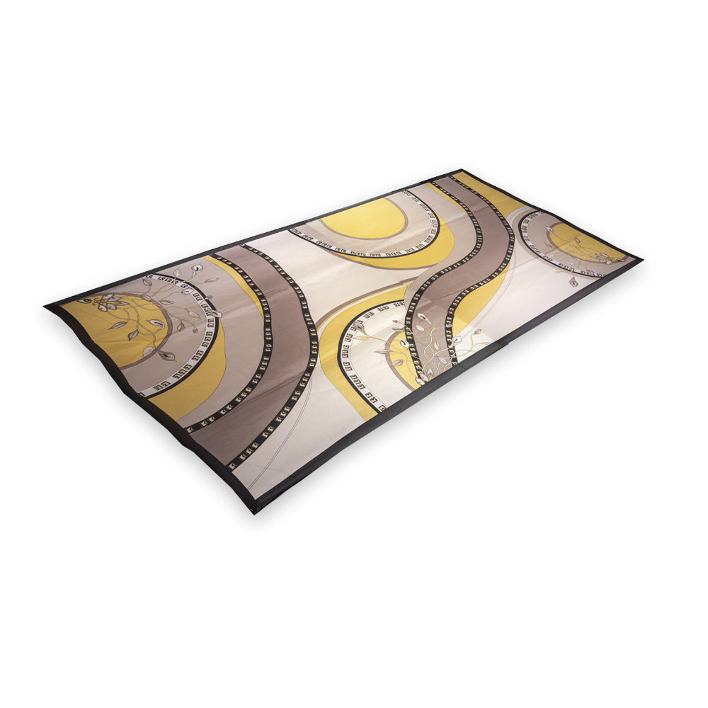 Seidenschal, 90 cm x 180 cm, Calla Lilie, gelb, 100% Seide 2 