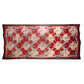 Seidenschal, 90 cm x 180 cm, Wunderschöne Blumen, rot, 100% Seide