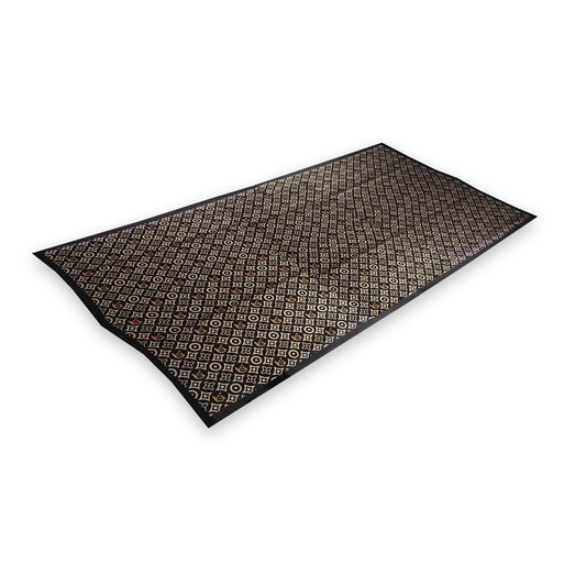 Seidenschal, 90 cm x 180 cm, Geometrische Figuren, schwarz, "Edel und luxuriös", 100% Seide