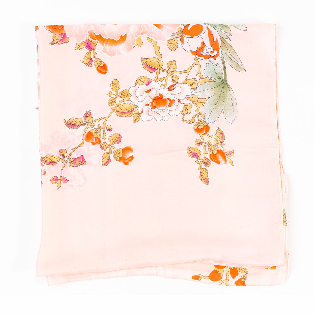 Schal "Erbe der Haitang", 85 x 180 cm, Rosa, 100% vegane Seide 1 