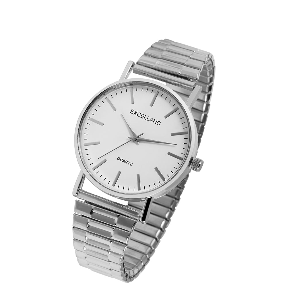 Excellanc silberfarbene Damenuhr mit Edelstahlarmband 4 