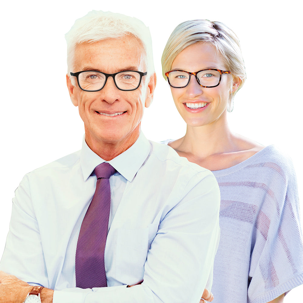 Vizmaxx Autofocus 2-in-1 Lesebrille mit flexiblem Dioptrienbereich, schwarz