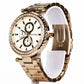 Uhr aus goldplattierter Legierung mit weißem Emporia® Kristall