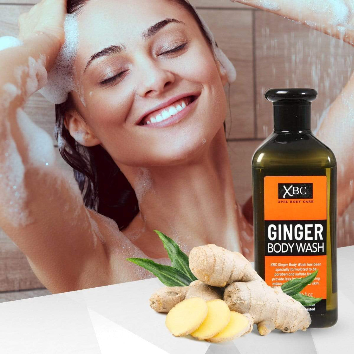 Erfrischendes Duschbad mit Ingwer, für Körper und Haare, 400 ml 3 