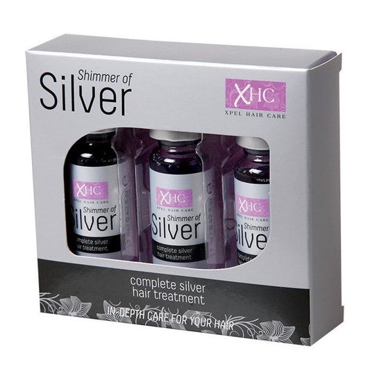 Aufhellendes Haarserum mit Keratin, das Ihren Haaren silbernen Glanz schenkt - 3 x 12 ml