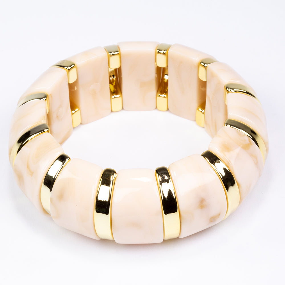 Künstlicher Perle Armband mit rosafarbenem Emporia® Kristall