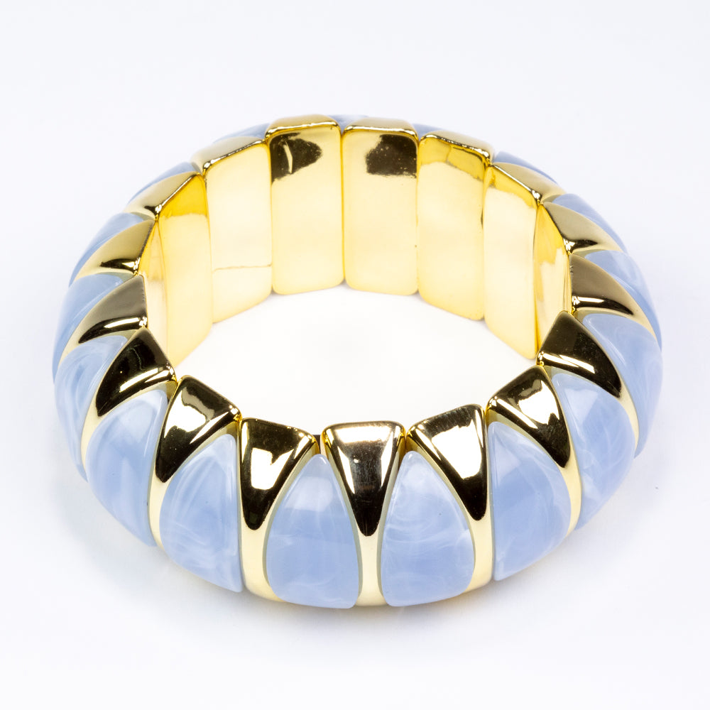 Künstlicher Perle Armband mit blauem Emporia®-Kristall