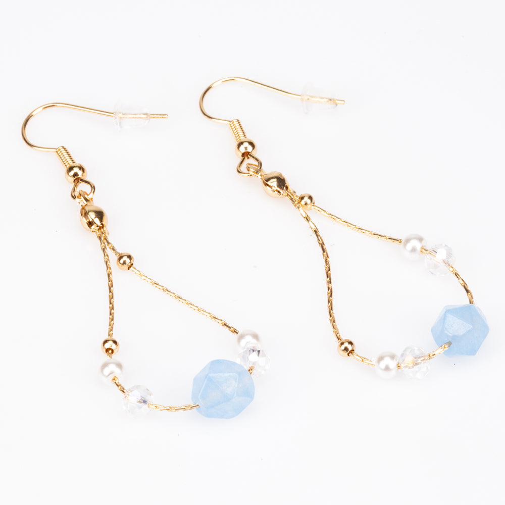 Schmuckgarnitur aus aus goldplattierter Legierung mit Turmalin