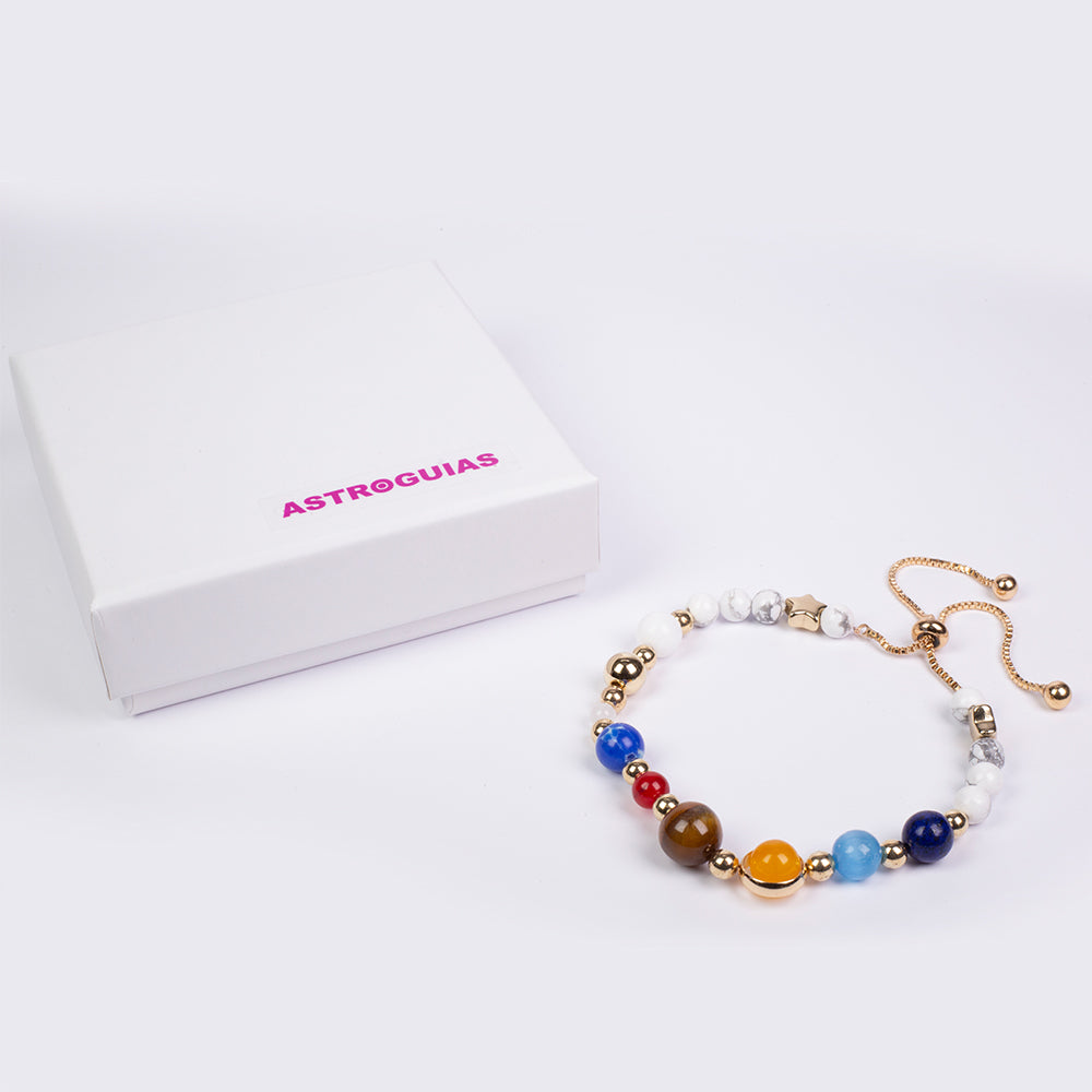 Armband aus goldplattiertesr Legierung mit Karneol und Tigerauge 6 