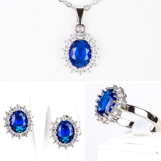 Schmuckgarnitur aus aus goldplattierter Legierung