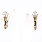 Ohrringe aus goldplattierter Legierung mit Glasperle und weißem Emporia® Kristall