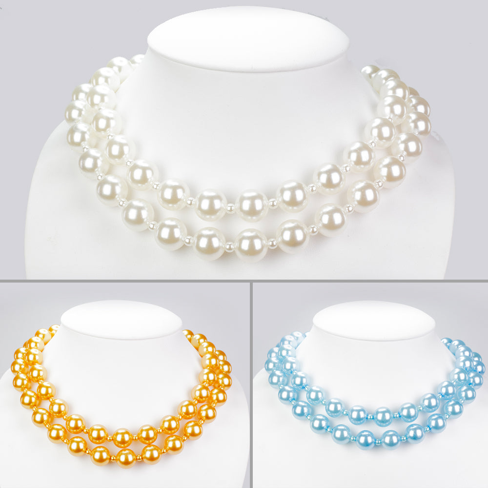 Schmuckgarnitur aus Nugget mit Glasperle