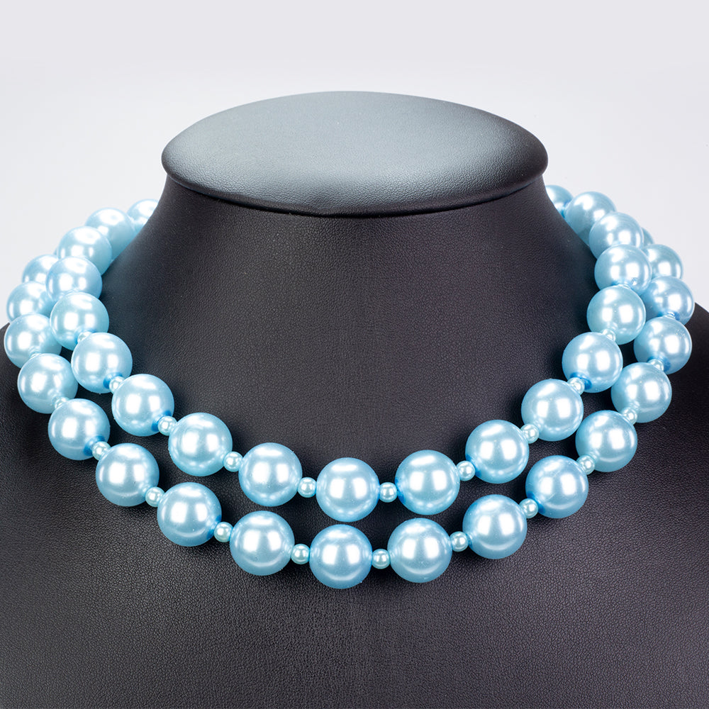 Schmuckgarnitur aus Nugget mit Glasperle