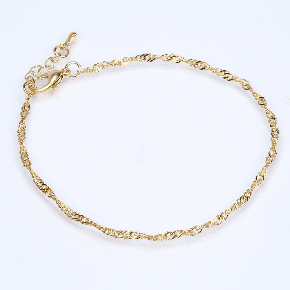 Schmuckgarnitur aus aus goldplattierter Legierung mit Glasperle 5 