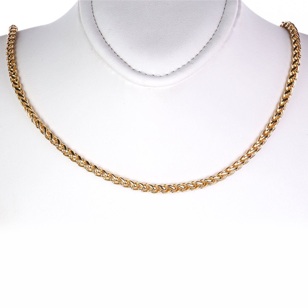 Schmuckgarnitur aus aus goldplattierter Legierung mit Glasperle 7 