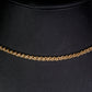 Schmuckgarnitur aus aus goldplattierter Legierung mit Glasperle