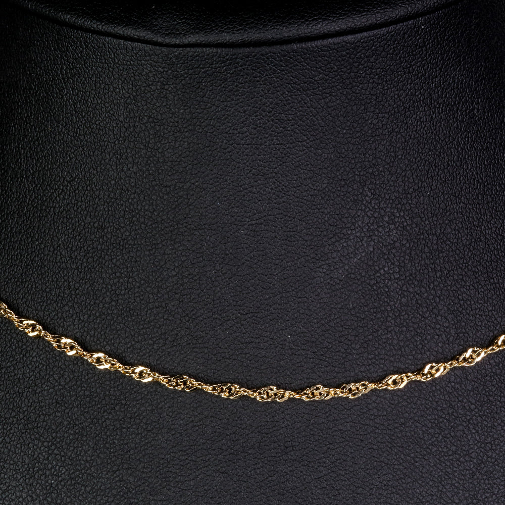 Schmuckgarnitur aus aus goldplattierter Legierung mit Glasperle 15 