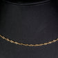 Schmuckgarnitur aus aus goldplattierter Legierung mit Glasperle